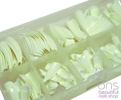500pcs Stiletto Nail Tips full well - French