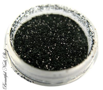Black glitter