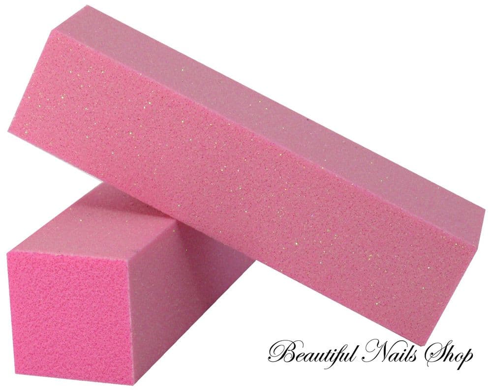 Buffer and polish block pink