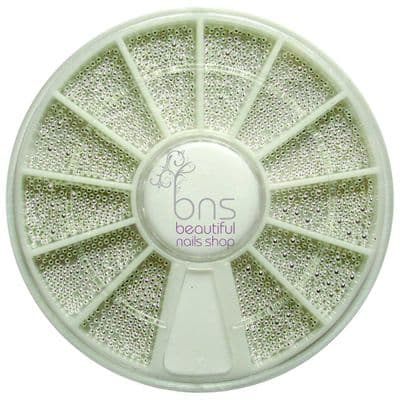 Caviar Nail art micro beads - silver