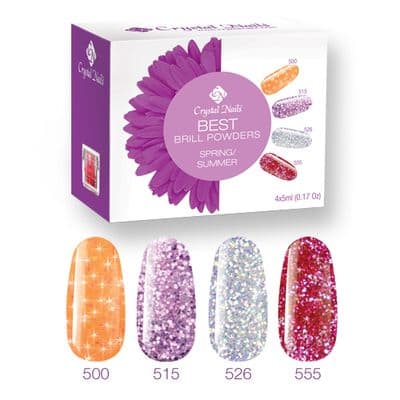 Colour Acrylic powder Best Brill kit 4 x 5ml