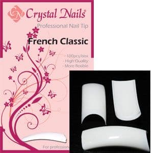 Crystal Nails classic tip 100pcs - french