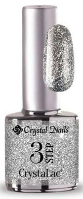 CrystaLac - 3S206 Full Platinum Shimmering Silver