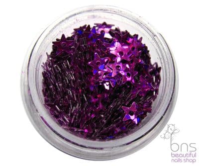 Dark pink metalic stars