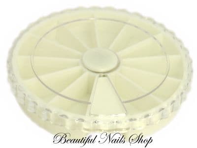 Empty Wheel Box Cases for Nail Art Rhinestones Gems /small -6,5cm/