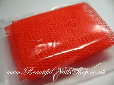 Fabric Grid - neon red /10cmx30cm/