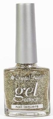 Gel Effect Nail Polish - 44 Glitter Gold