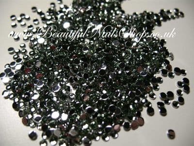 High Quality 2mm Nail Art Rhinestones Gem LIGHT GREEN 100pcs
