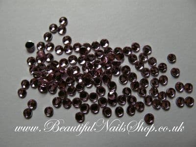 High Quality 2mm Nail Art Rhinestones Gem PINK 100pcs