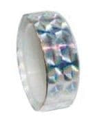 Hologram self adhesive nail decor - silver