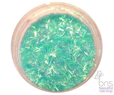 Light blue sliced glitter - aqua