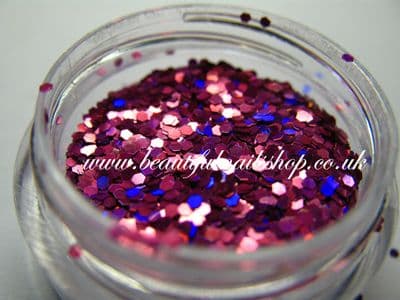 Mini confetti - metalic pink