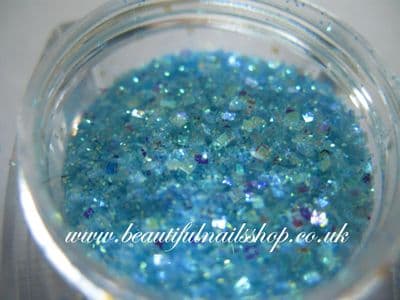 Mini confetti mixed with glitter -ligth blue