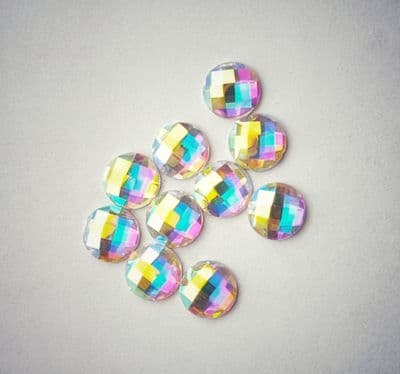 Nail art glass stones Round 6mm 10 pcs