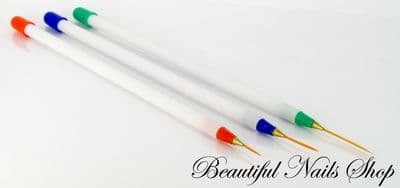 Nail Art Pen Brush - Painting Tools - set of 3