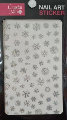 Nail Sticker (910) - Frozen Snow Crystals