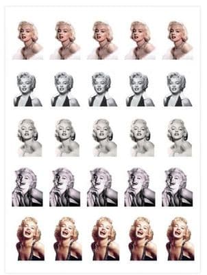 Nail sticker - baroque marylin