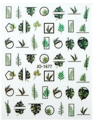 Nail Sticker ( JO-1677) - Wild Greenery