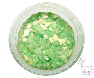 Pastel green crushed shell