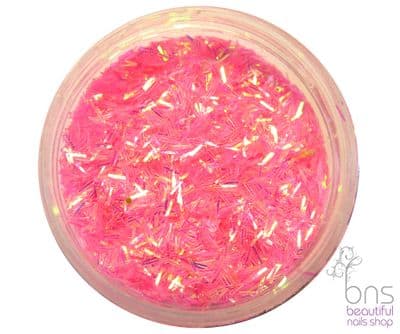 Pink sliced glitter -aqua