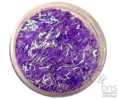 Purple sliced glitter - aqua