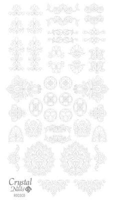 Rococo silver Sticker