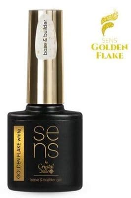 SENS GOLDEN FLAKE Base & Builder Gel - White (10ml)