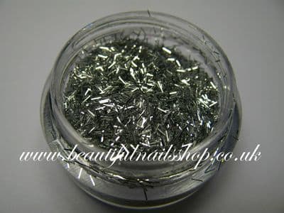 Silver sliced glitter