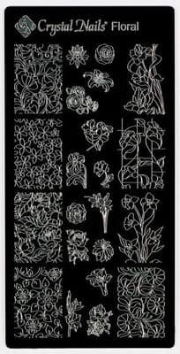 Stencil plate - floral