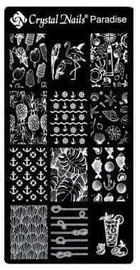 Stencil Plate - Paradise