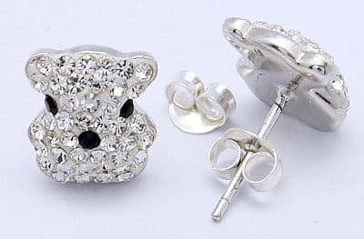 Swarovski Crystal with Sterling Silver Ear studs, Crystal