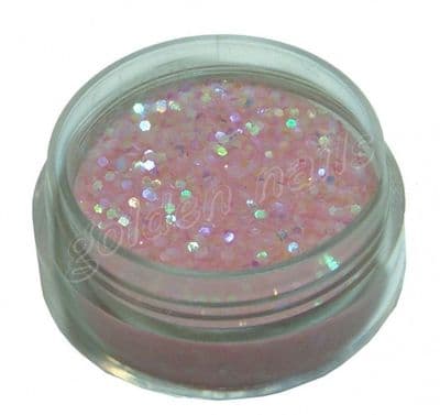 Transparent pink with mini holograms 4g /027/