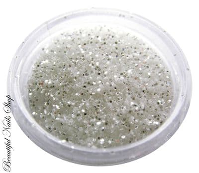 White glitter with silver flecks
