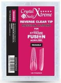 Xtreme Fusion AcrylGel Universal Half Reverse Tip (120pcs) - Russian Almond