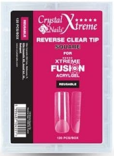 Xtreme Fusion AcrylGel Universal Half Reverse Tip (120pcs) - Square