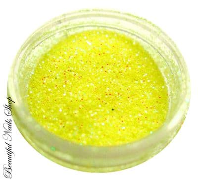 Yellow glitter - aqua