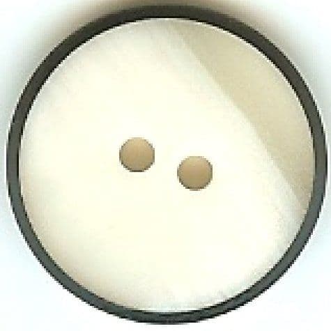 Black & Pearl White Button B100031