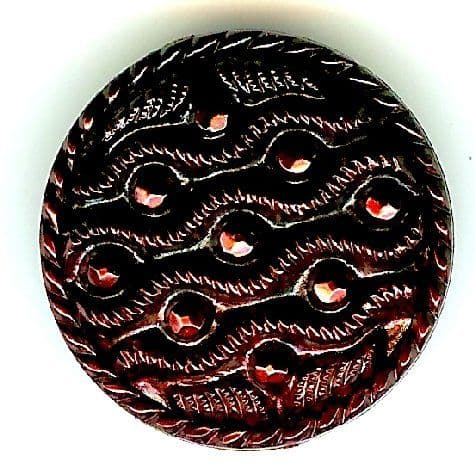 Black & Red Button B100083