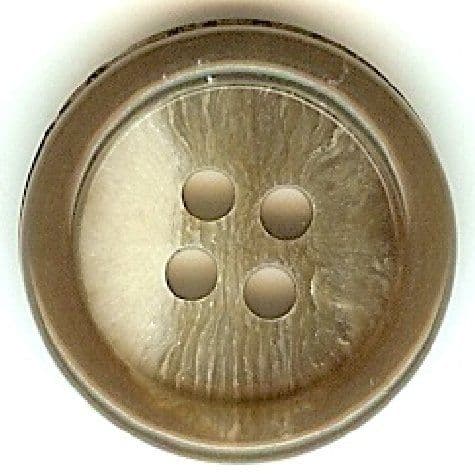 Brown & Cream Button B300096