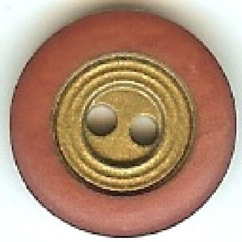 Brown & Old Gold Button B100051