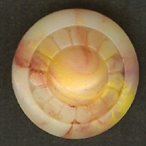 Creamy Yellow Marble Button B100047