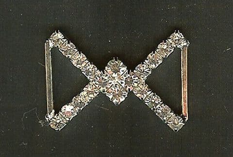 Diamante Crossed Trim