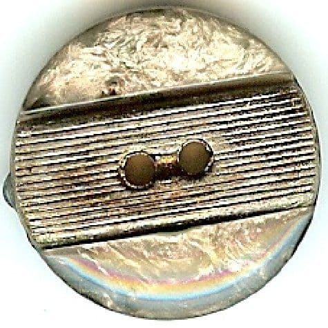 Grey & Silver Marble Button B300046