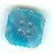 Pearly Turquoise Button B200080