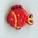 Red Fish Button B200067