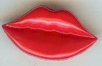Red Lips Button B200001