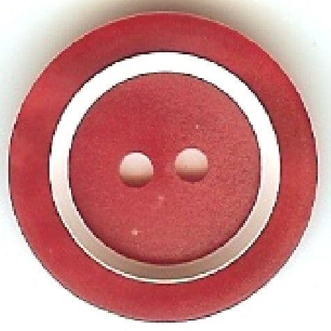 Red & White Button B100024