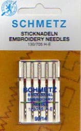 Schmetz Embroidery Needles 90/14