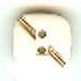 White & Gold Button B300125