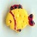 Yellow Fish Button B200063